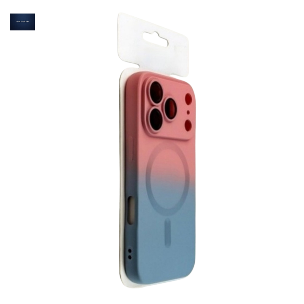 NEXRON DualTone(Pink+Blue) MagSafe Lens Case for iPhone 17 Pro