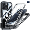 NEXRON 360 UltraGuard Case with Built-In Screen Protector for iPhone 14 Pro(Black) - NexRon