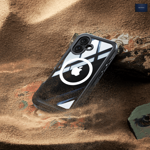 NEXRON 360 UltraGuard Case with Built-In Screen Protector for iPhone 16(Black) - NexRon