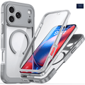 NEXRON 360 UltraGuard Case with Built-In Screen Protector for iPhone 18 Pro(Silver) - NexRon