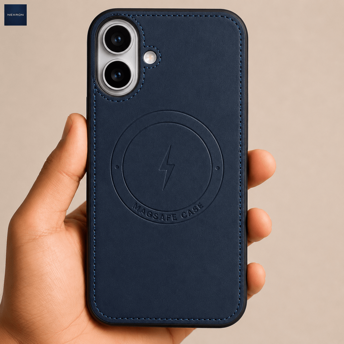 NEXRON Arc Leather Case for iPhone 16 - NexRon