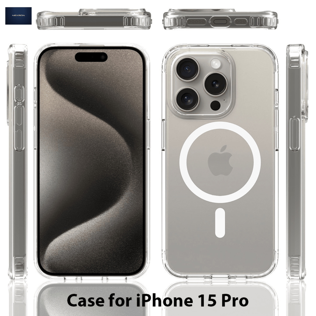 NEXRON Crystal Clear Anti-Yellow Case for iPhone 15 Pro - NexRon