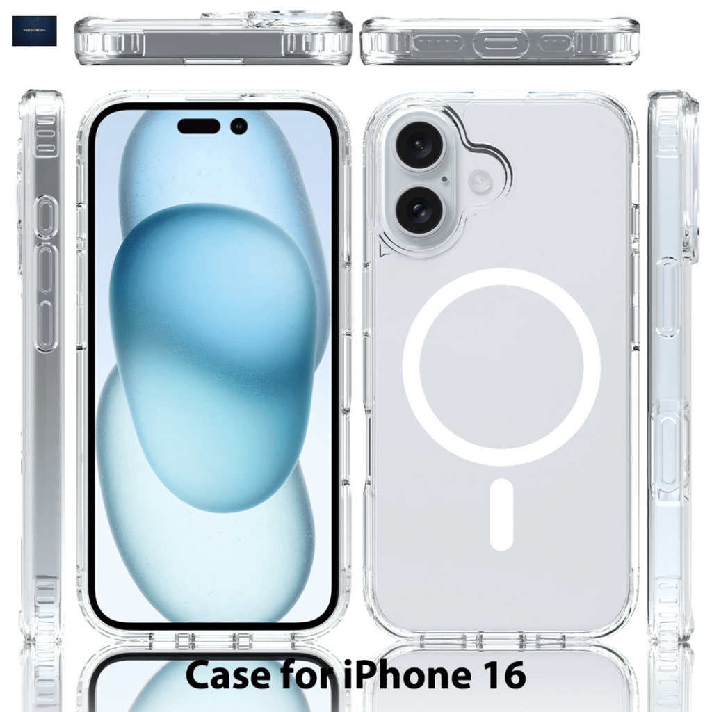 NEXRON Crystal Clear Anti-Yellow Case for iPhone 16 - NexRon