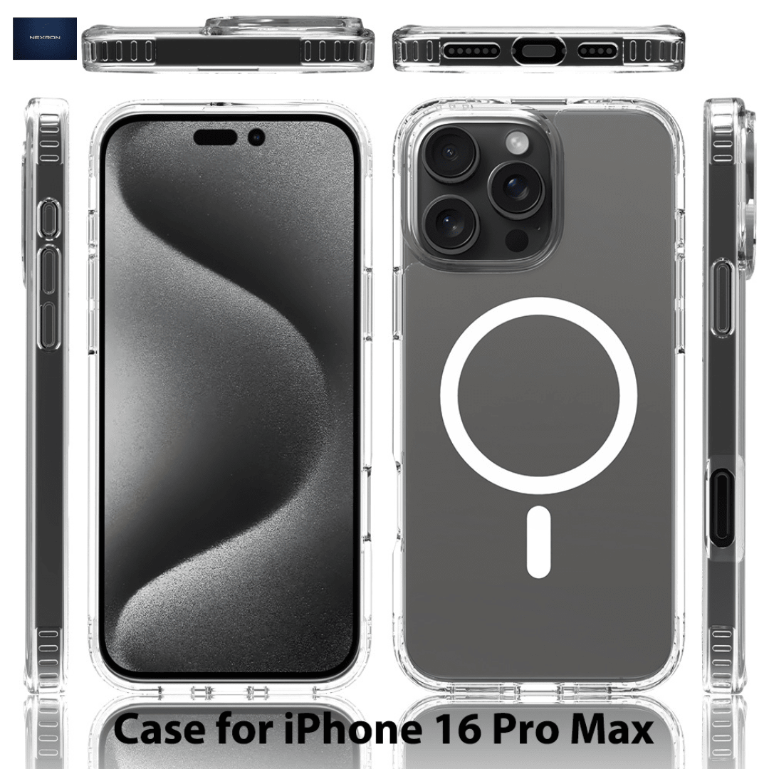 NEXRON Crystal Clear Anti-Yellow Case for iPhone 16 Pro Max - NexRon