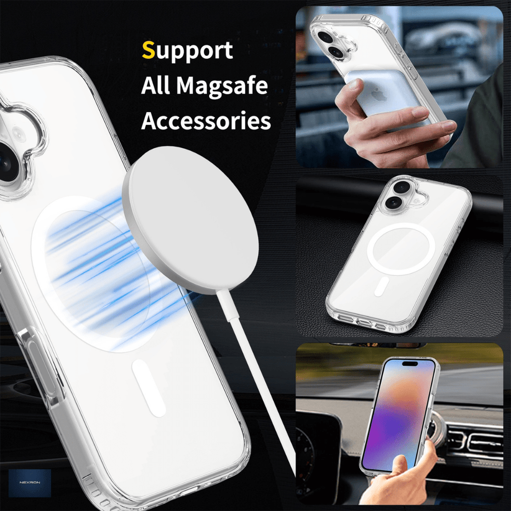 NEXRON Crystal Clear Anti-Yellow Case for iPhone 17 - NexRon
