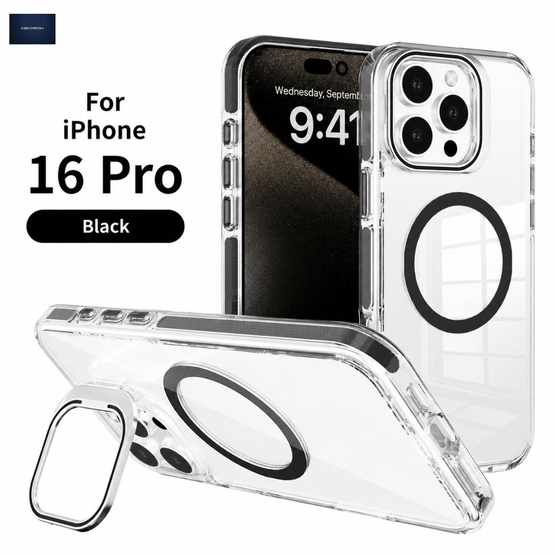 NEXRON CrystalArmor Stand Case for iPhone 16 Pro - NexRon