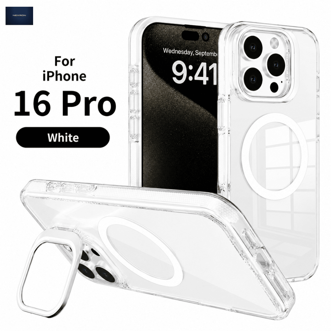 NEXRON CrystalArmor Stand Case for iPhone 16 Pro - NexRon