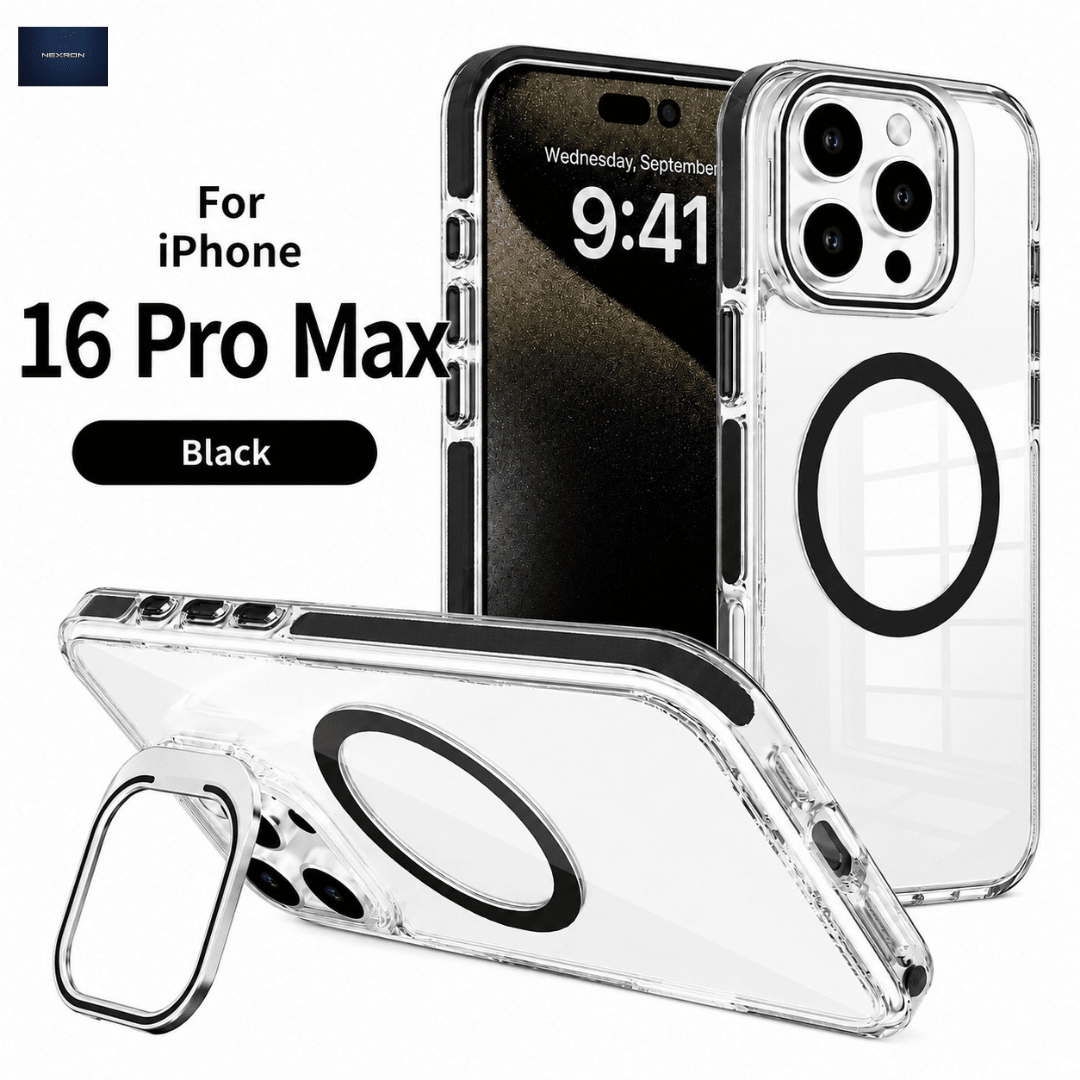 NEXRON CrystalArmor Stand Case for iPhone 16 Pro Max - NexRon