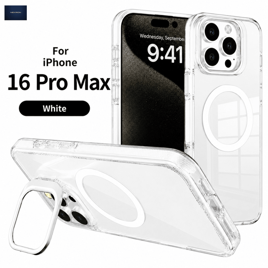NEXRON CrystalArmor Stand Case for iPhone 16 Pro Max - NexRon
