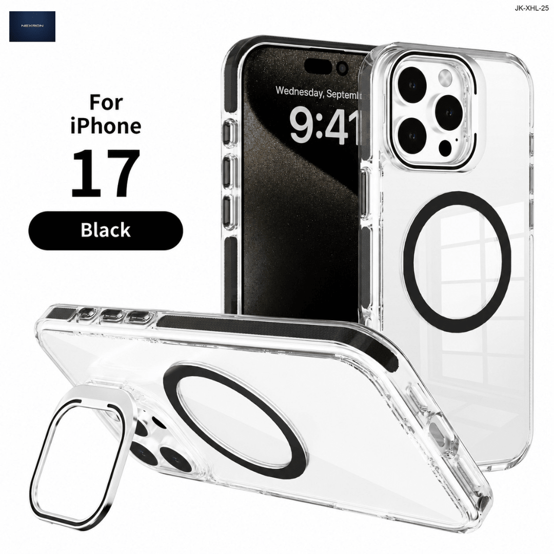 NEXRON CrystalArmor Stand Case for iPhone 17 - NexRon