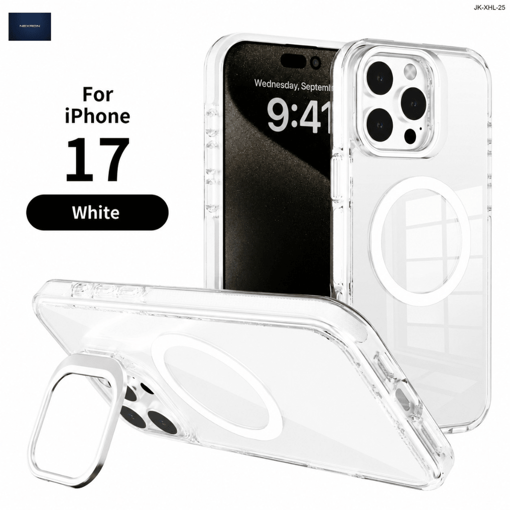 NEXRON CrystalArmor Stand Case for iPhone 17 - NexRon