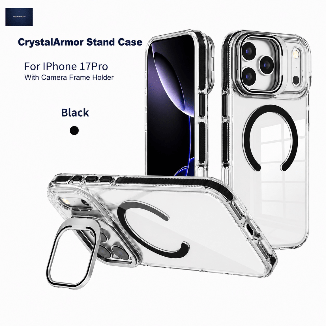 NEXRON CrystalArmor Stand Case for iPhone 17 Pro - NexRon