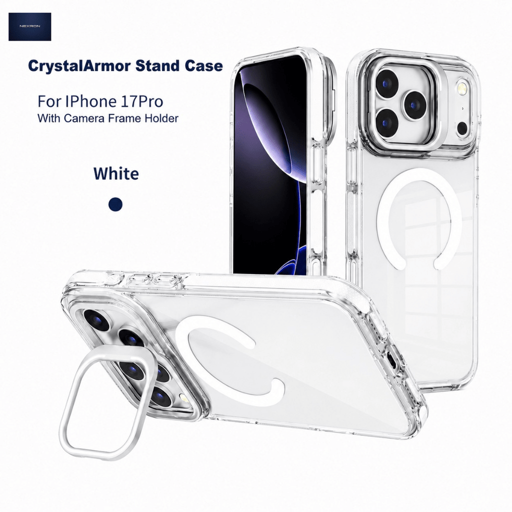 NEXRON CrystalArmor Stand Case for iPhone 17 Pro - NexRon