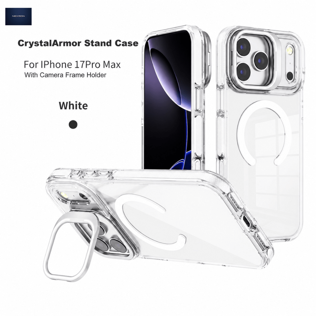 NEXRON CrystalArmor Stand Case for iPhone 17 Pro Max - NexRon