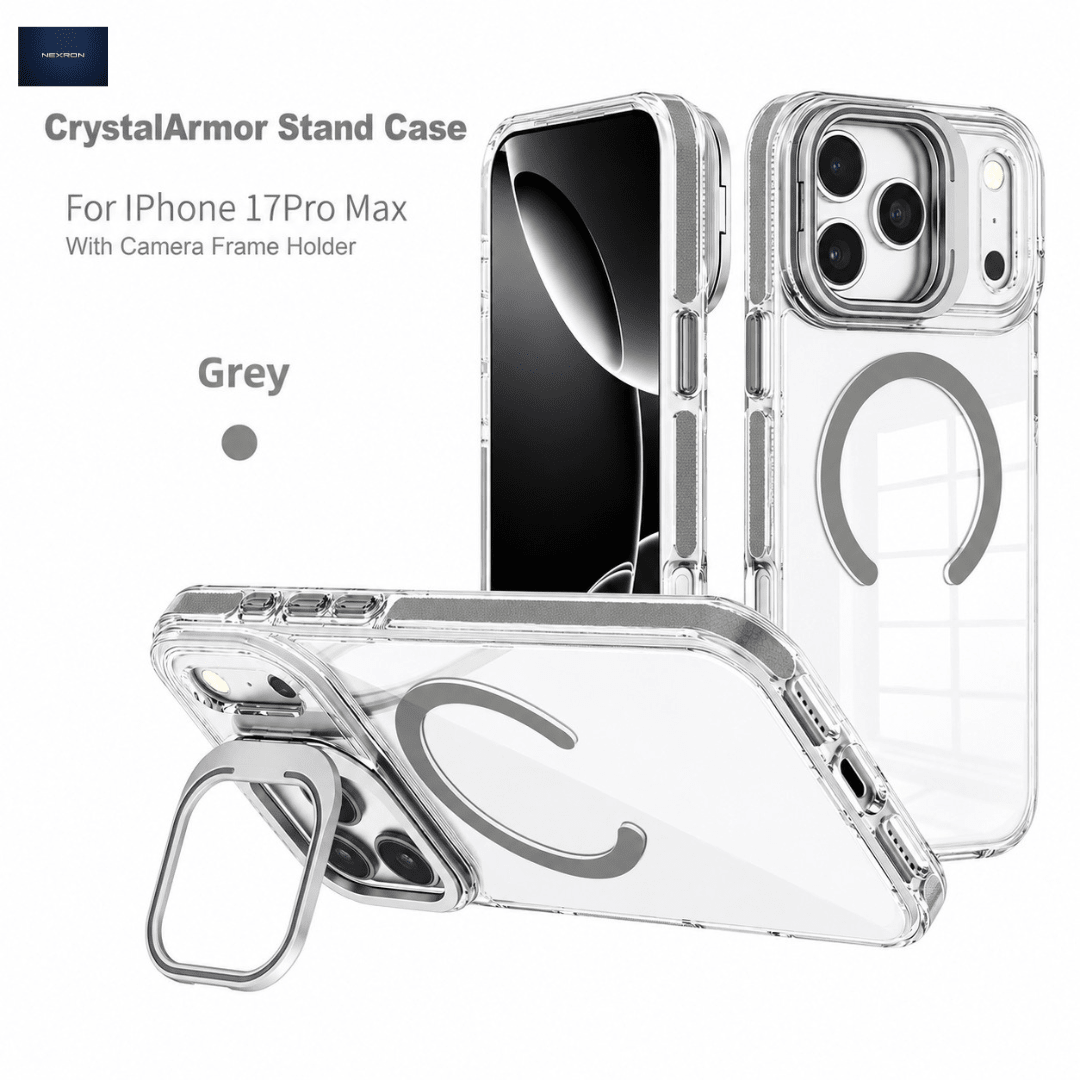 NEXRON CrystalArmor Stand Case for iPhone 17 Pro Max - NexRon