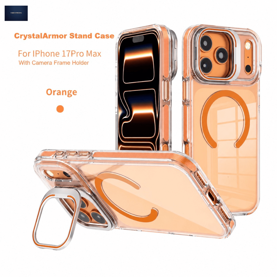 NEXRON CrystalArmor Stand Case for iPhone 17 Pro Max - NexRon
