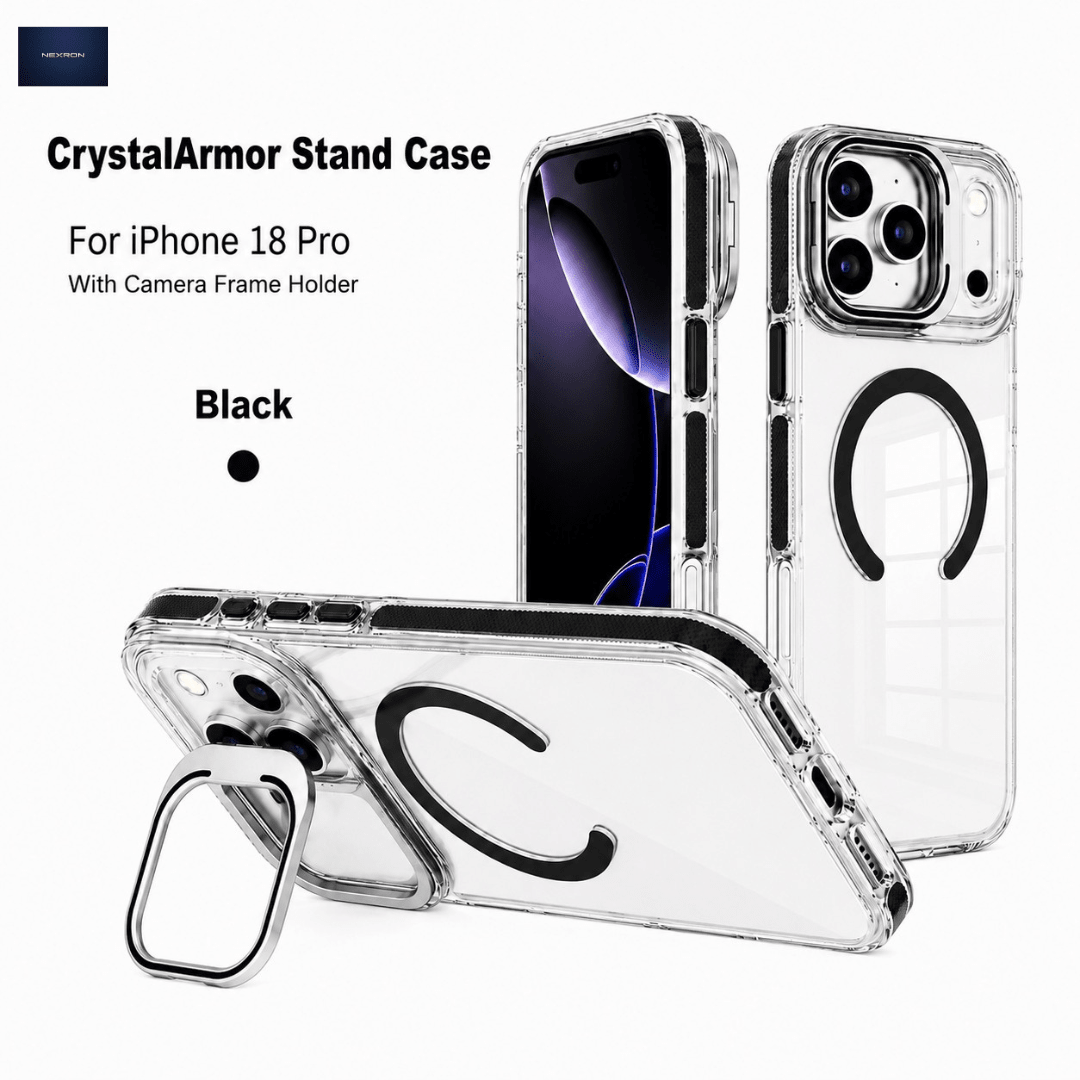NEXRON CrystalArmor Stand Case for iPhone 18 Pro - NexRon