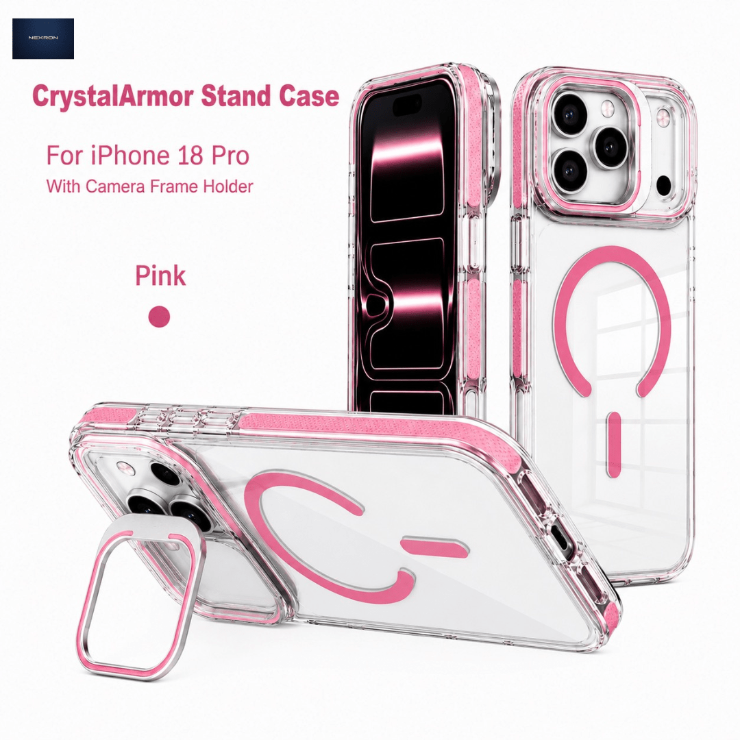 NEXRON CrystalArmor Stand Case for iPhone 18 Pro - NexRon
