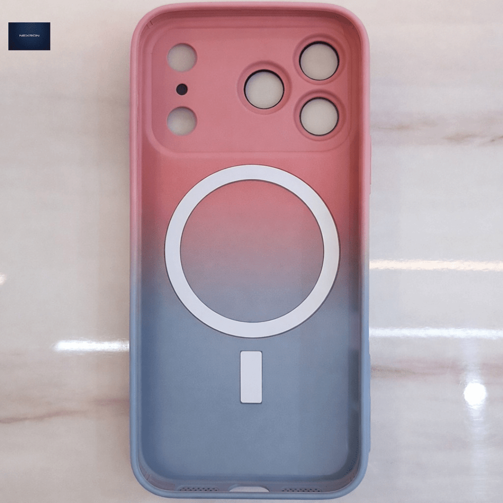 NEXRON DualTone(Pink+Blue) MagSafe Lens Case for iPhone 17 Pro - NexRon