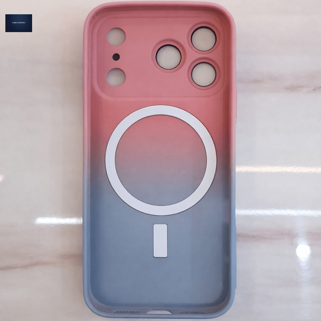 NEXRON DualTone(Pink+Blue) MagSafe Lens Case for iPhone 17 Pro - NexRon