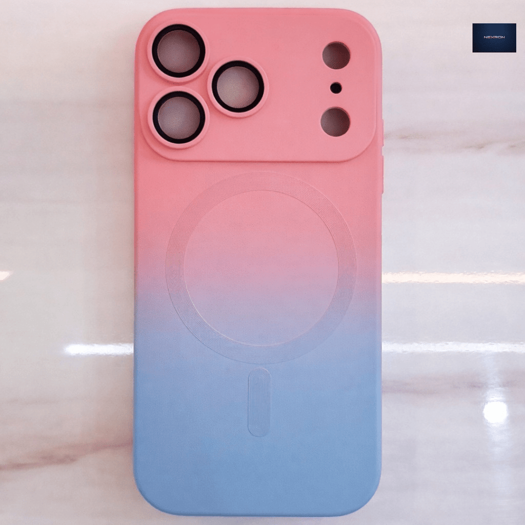 NEXRON DualTone(Pink+Blue) MagSafe Lens Case for iPhone 17 Pro - NexRon