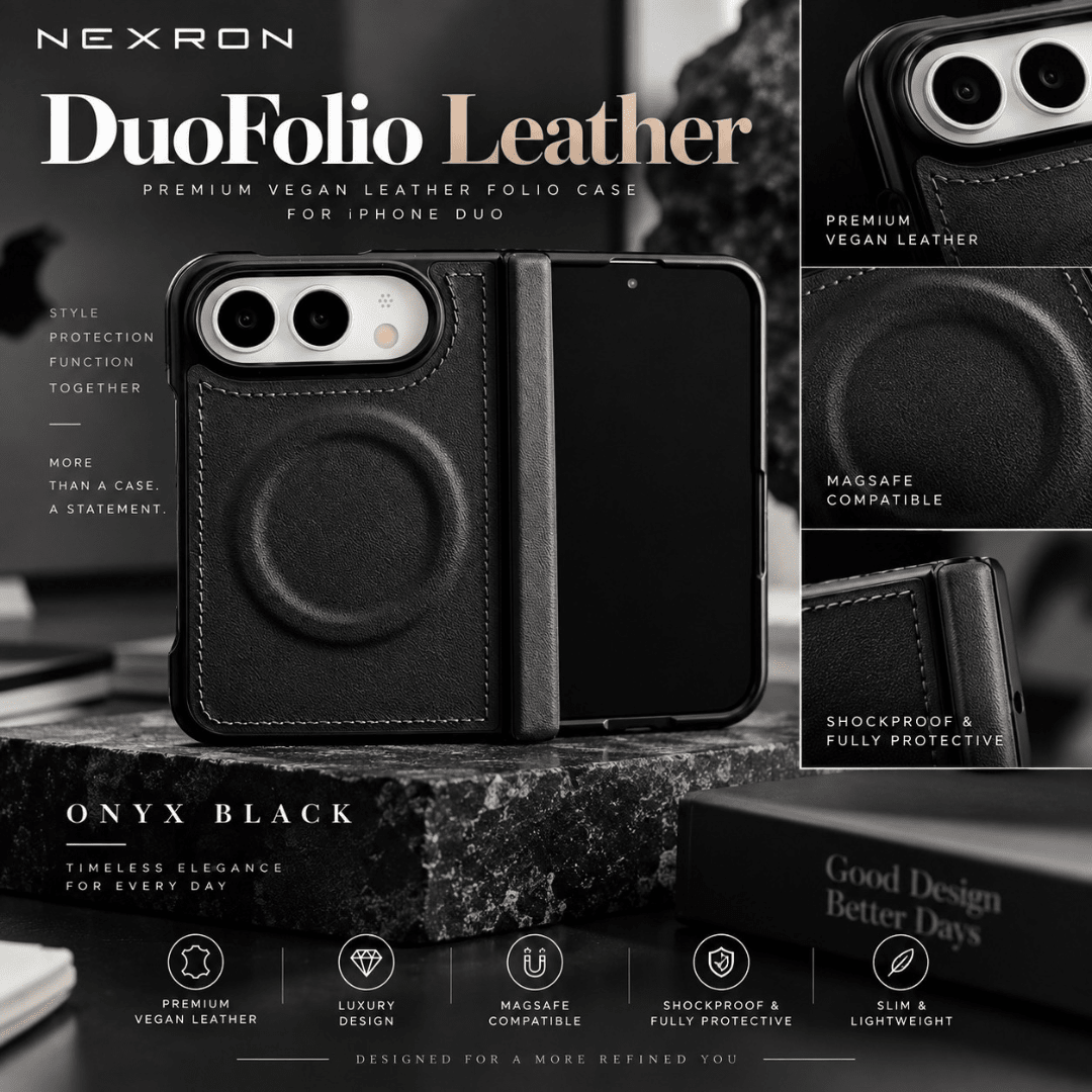 NEXRON DuoFolio Leather for iPhone Duo - NexRon