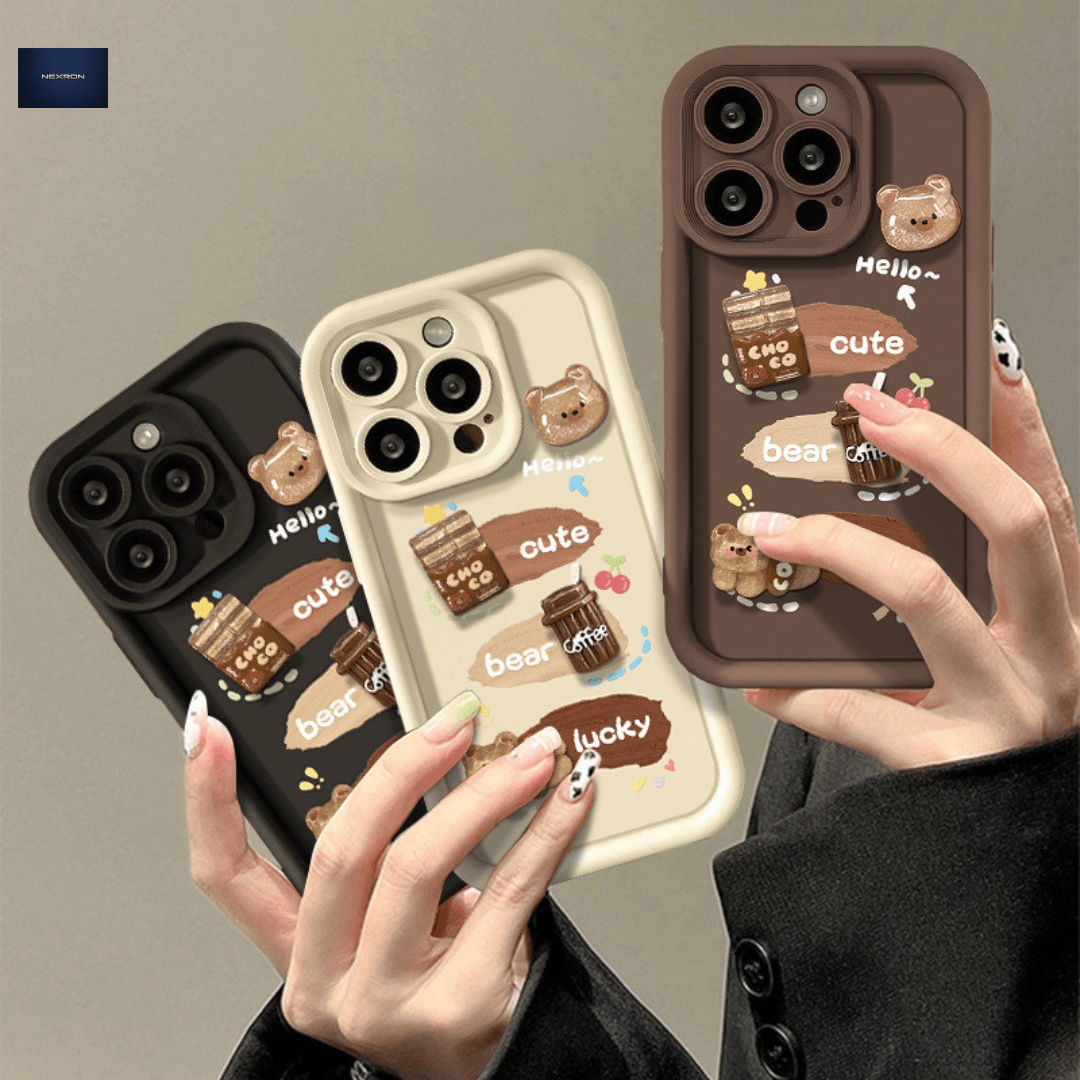 NEXRON Lucky Bear Aesthetic Case iPhone 16 Pro Max - NexRon