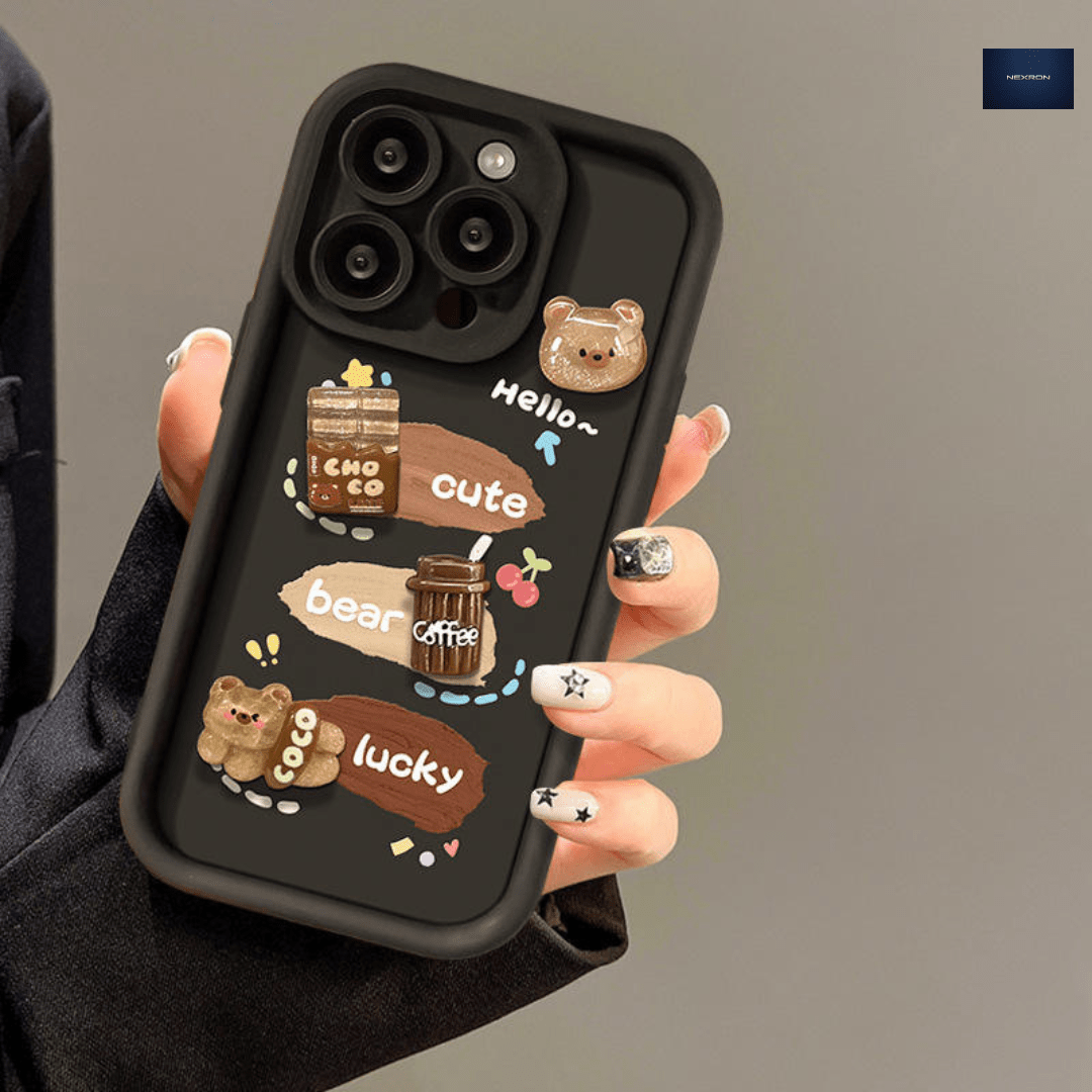 NEXRON Lucky Bear Aesthetic Case iPhone 16 Pro Max - NexRon