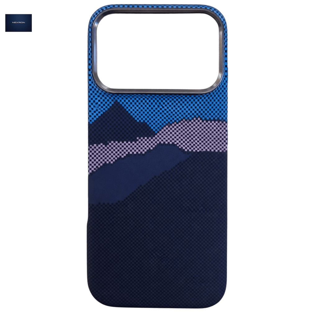 NEXRON Mountains MagSafe Grip Case iPhone 17 Pro Max Blue - NexRon