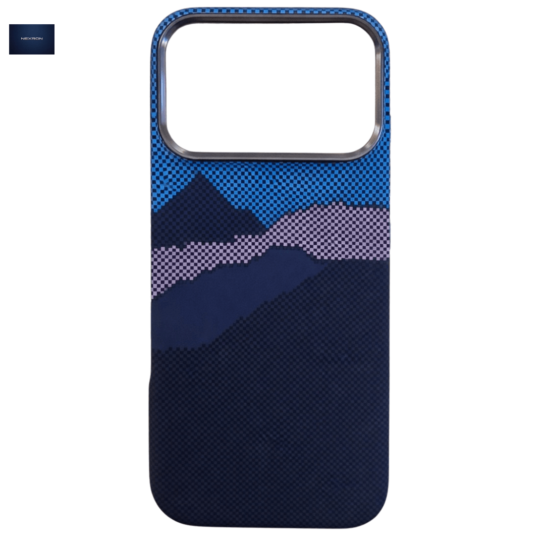 NEXRON Mountains MagSafe Grip Case iPhone 17 Pro Max Blue - NexRon