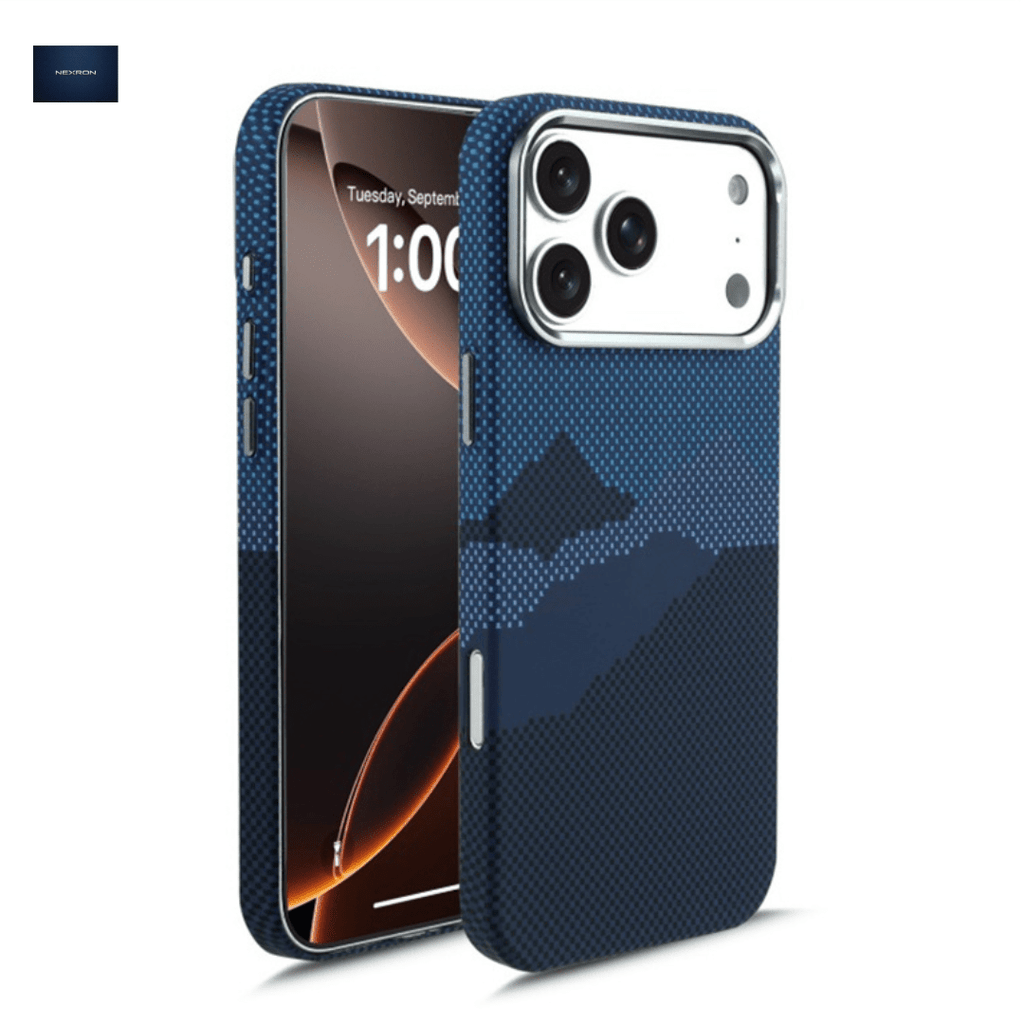 NEXRON Mountains MagSafe Grip Case iPhone 17 Pro Max Blue - NexRon