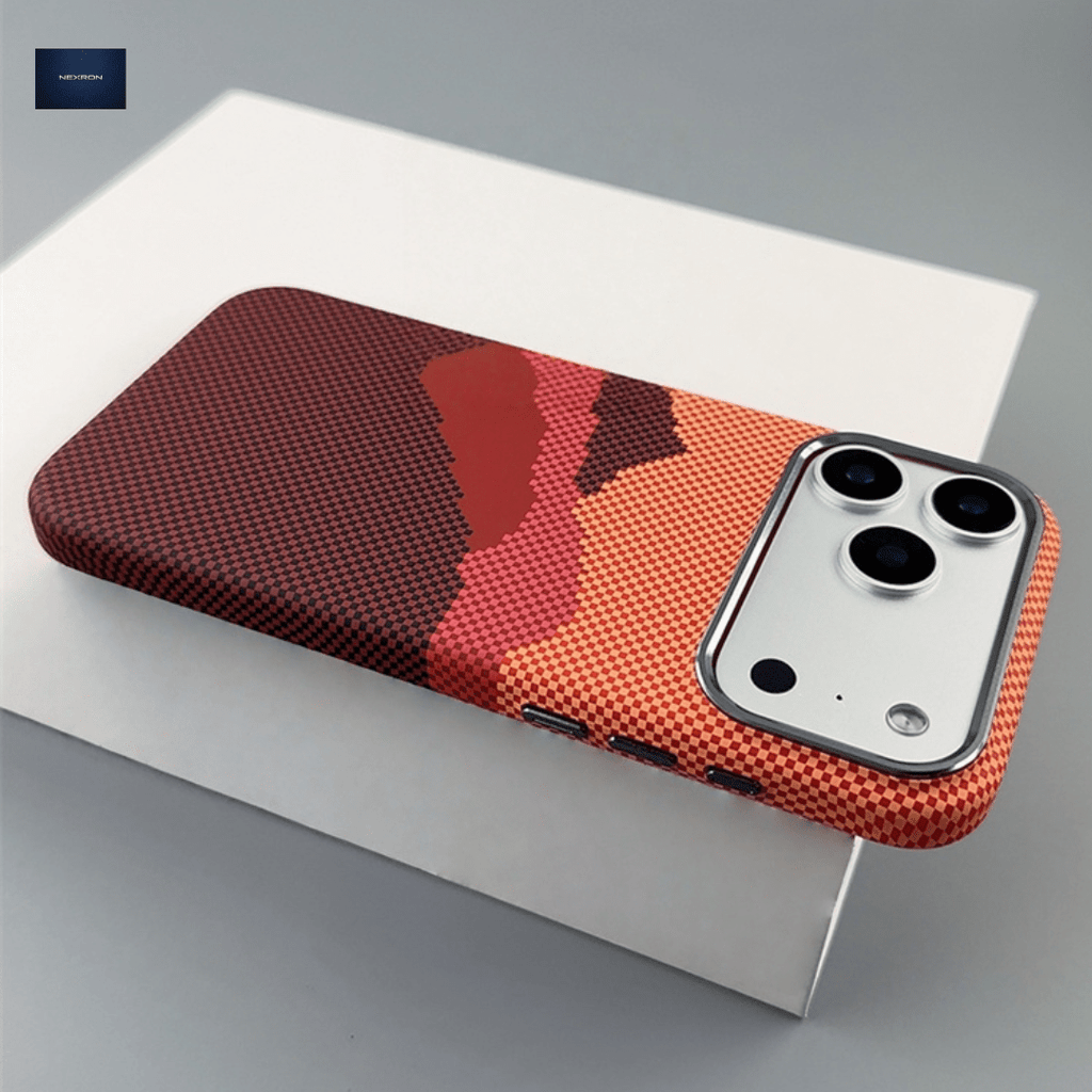 NEXRON Mountains MagSafe Grip Case iPhone 17 Pro Max Orange - NexRon