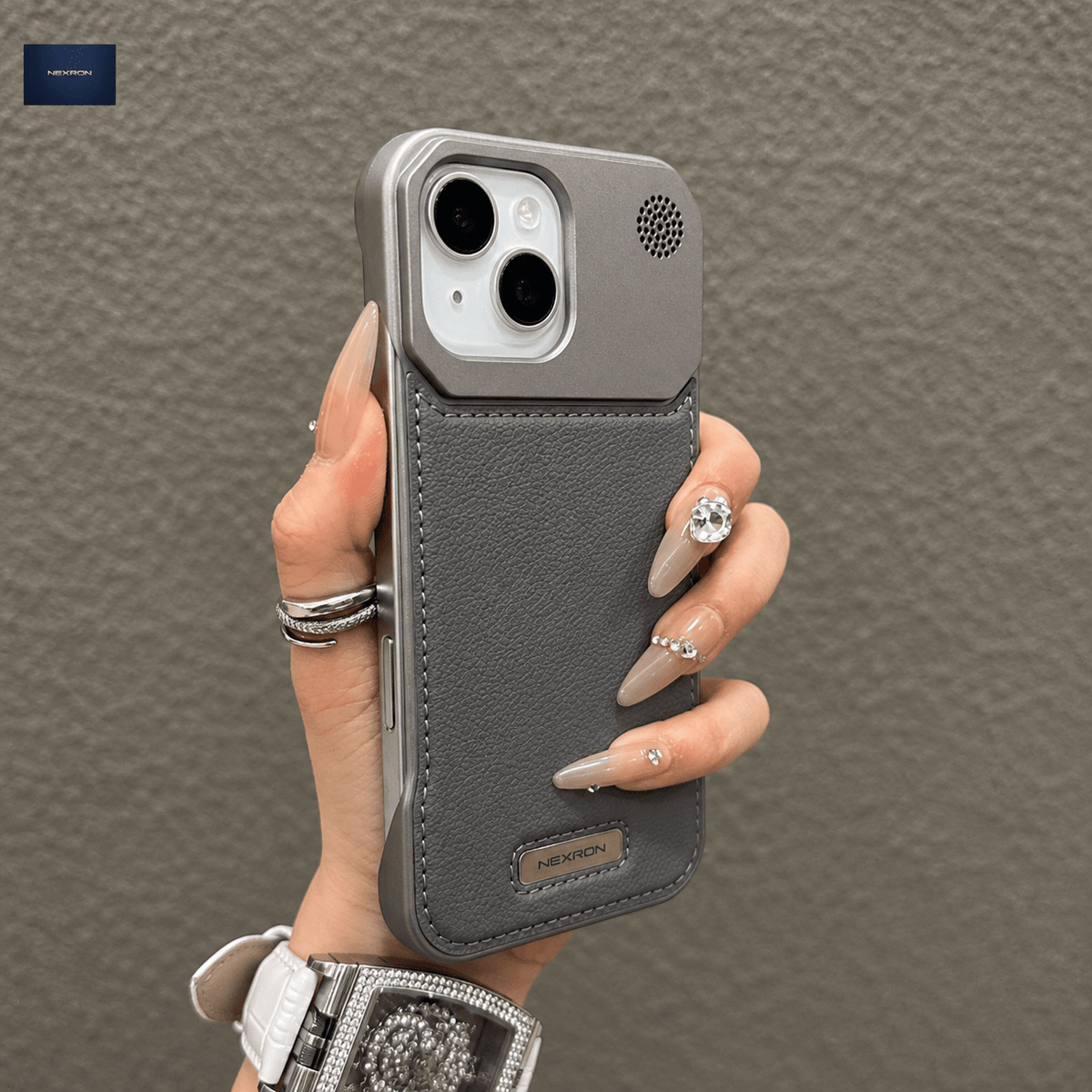 NEXRON PureAura Leather Case for iPhone 14 - NexRon