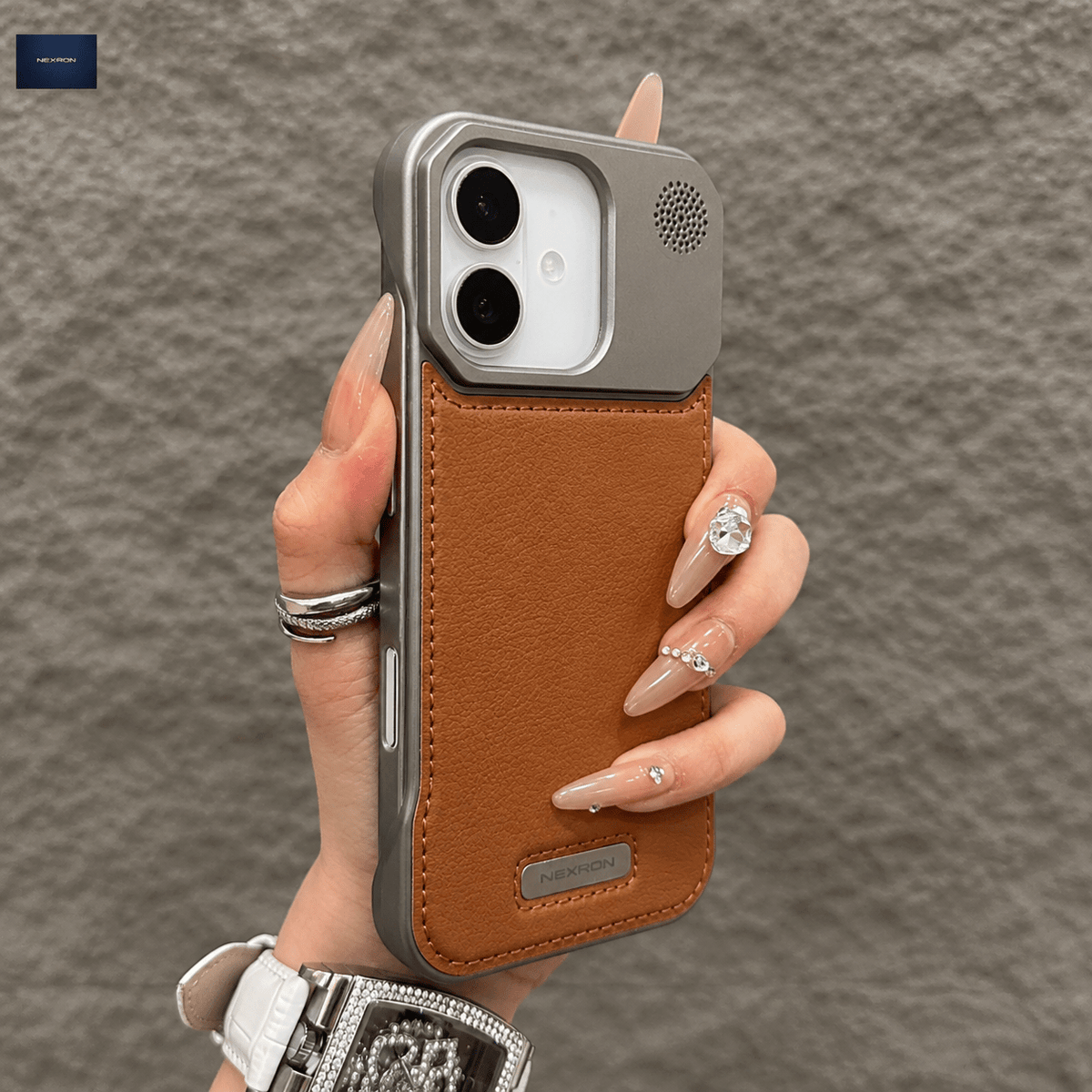 NEXRON PureAura Leather Case for iPhone 17 - NexRon