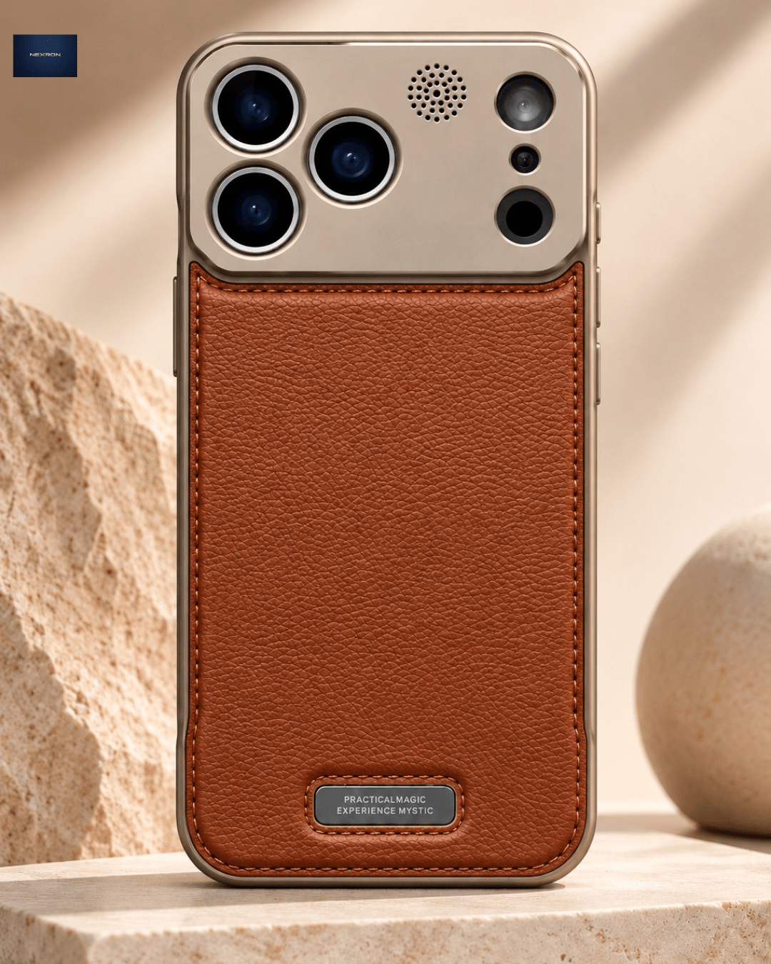 NEXRON PureAura Leather Case for iPhone 17 Pro Max - NexRon