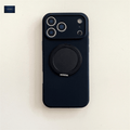 NEXRON RingStand Silicone Case for iPhone 17 Pro Max (Black) - NexRon