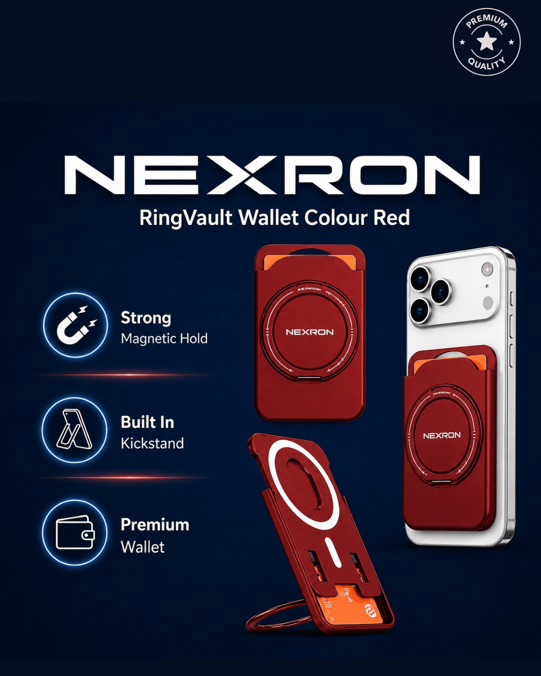NEXRON RingVault MagSafe Wallet - NexRon