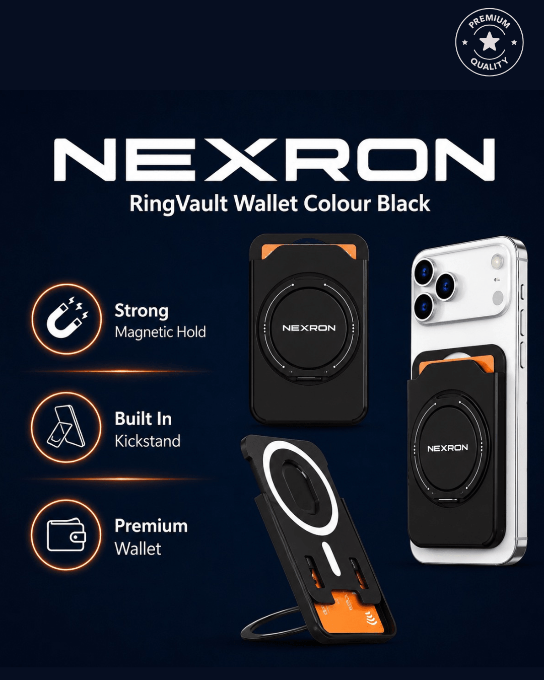 NEXRON RingVault MagSafe Wallet - NexRon