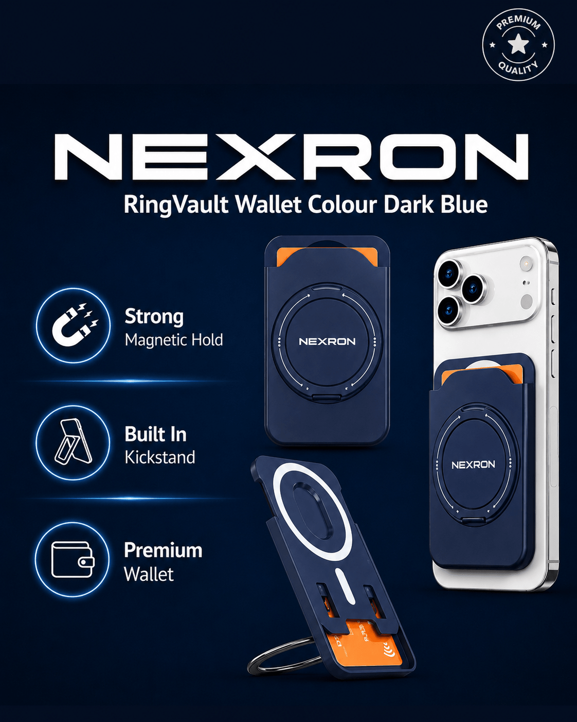 NEXRON RingVault MagSafe Wallet - NexRon