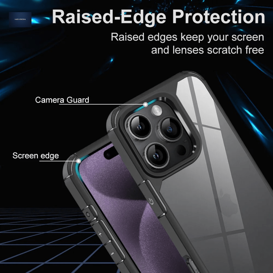 NEXRON SmokeShield Hybrid Case iPhone 16 Pro Max Black - NexRon