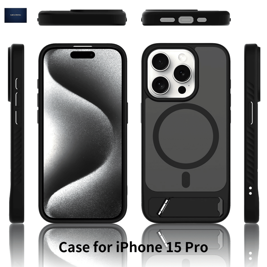 NEXRON StandMag Armor Case for iPhone 15 Pro - NexRon