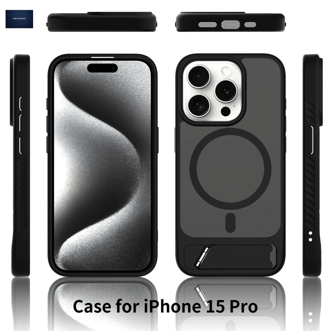 NEXRON StandMag Armor Case for iPhone 15 Pro - NexRon