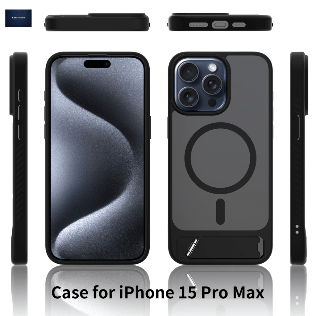 NEXRON StandMag Armor Case for iPhone 15 Pro Max - NexRon