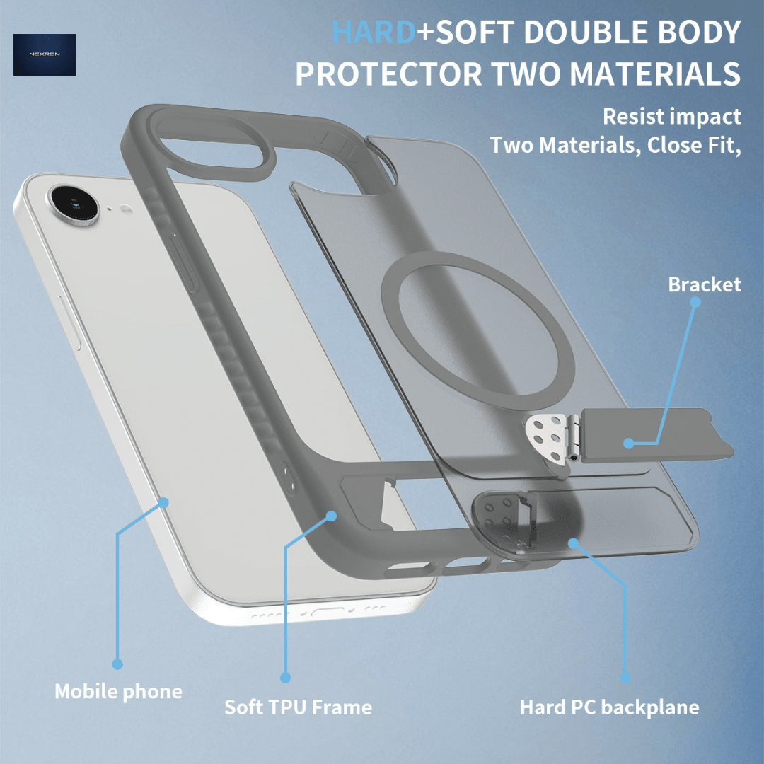 NEXRON StandMag Armor Case for iPhone 17E - NexRon