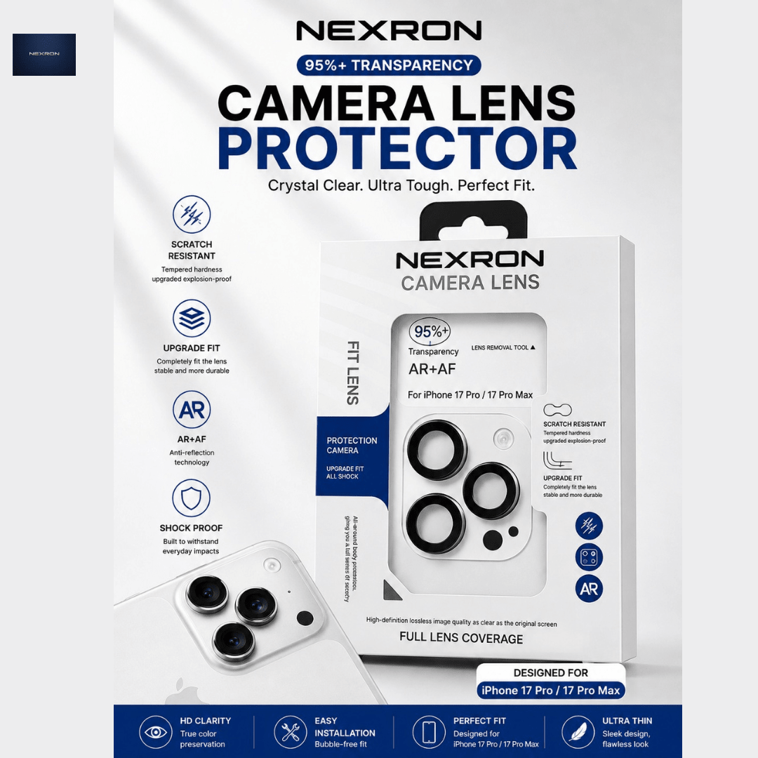 NEXRON Ultimate Bundle for IPhones(Anti-Yellow Case+Privacy ScreenGuard+Camera Lens Protector) - NexRon